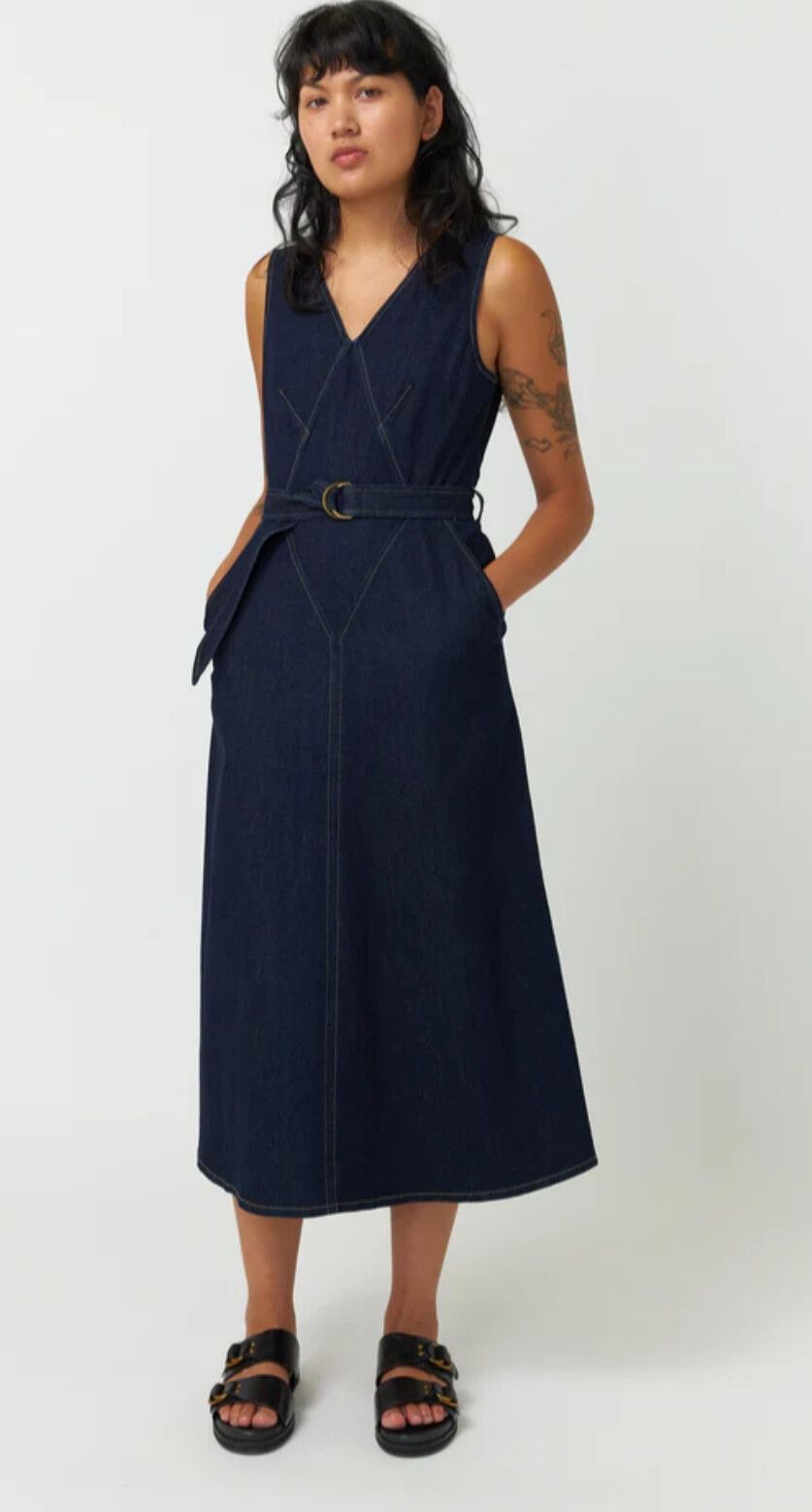 kate sylvester denim dress Denim godet dress | Dresses