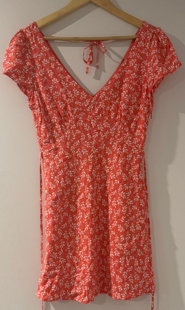 Floral Coral Dress