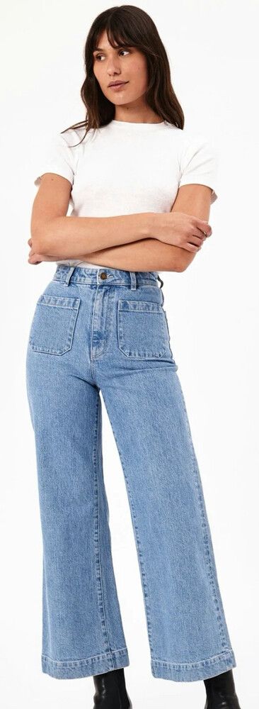 Rollas wide leg sailor jeans