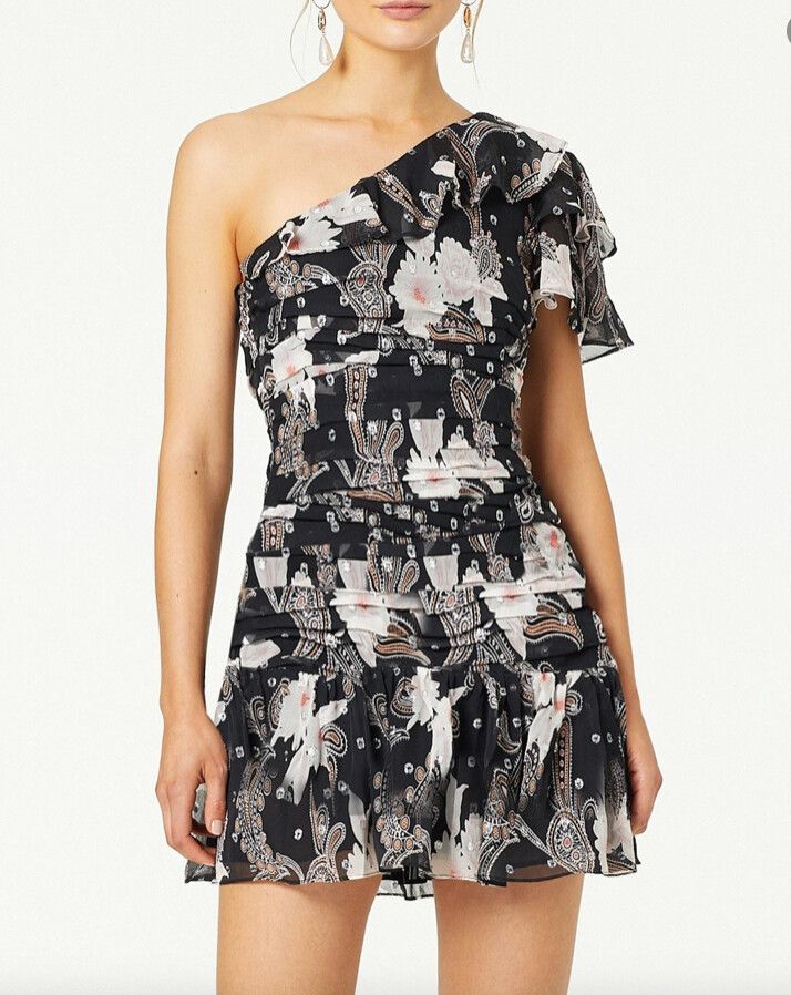 ali and jay velvet midi dress Lucie Silk-Velvet Midi Dress in Black