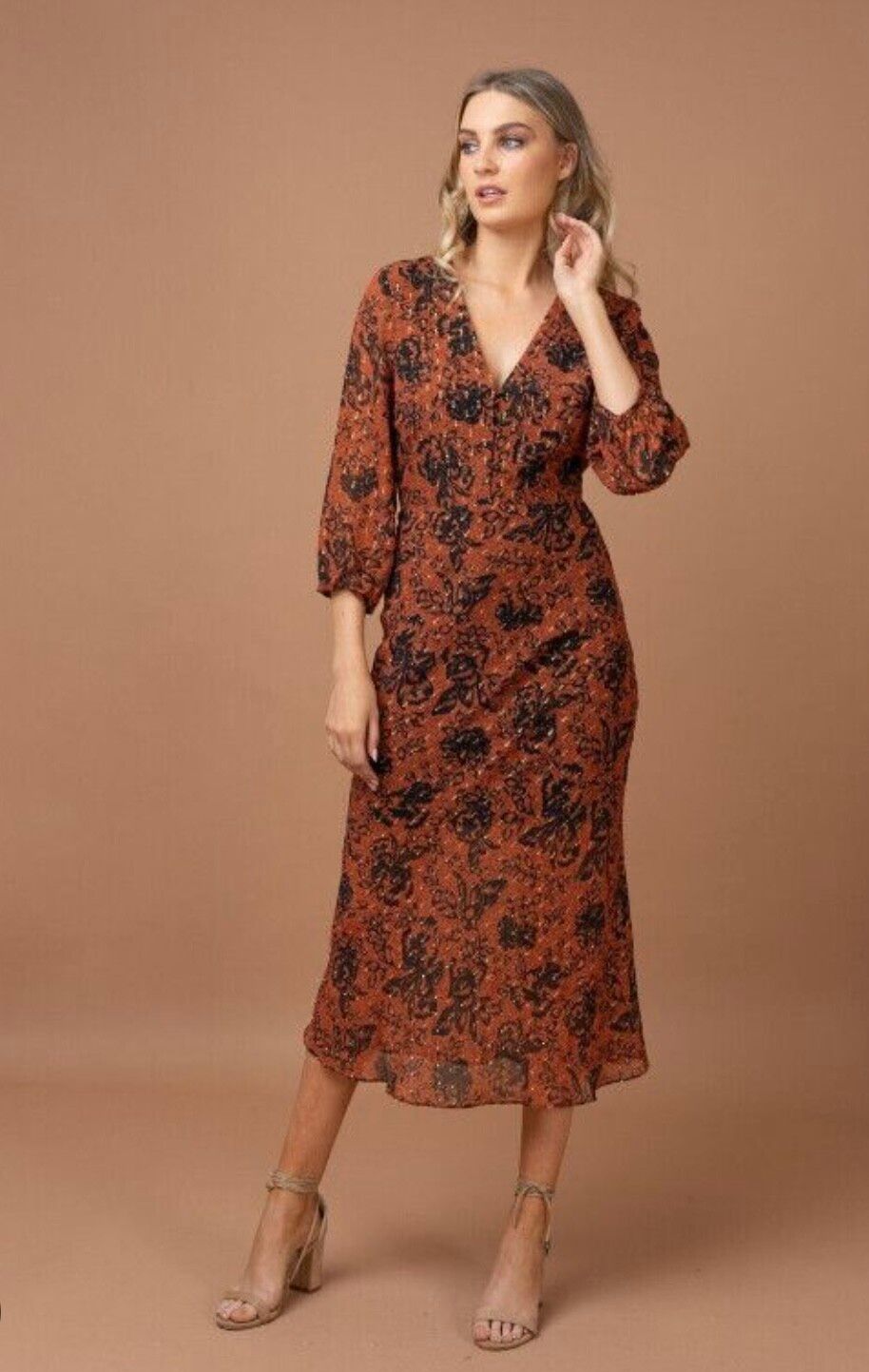 knee length dresses for ladies STEVIE MAY-DYSANIA MIDI DRESS – Vicky and Lucas main image 1