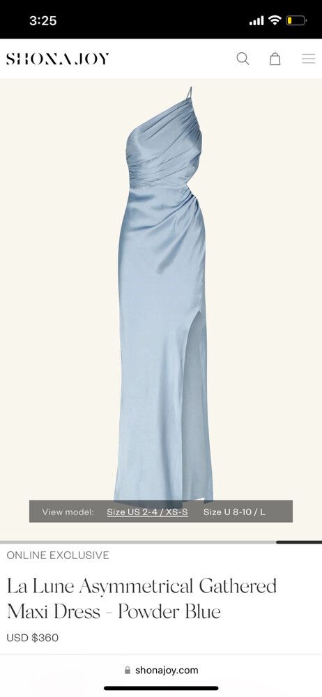 princess polly baby blue dress SHONA JOY Bleue Asymmetrical Cut-Out Maxi Dress main image 0