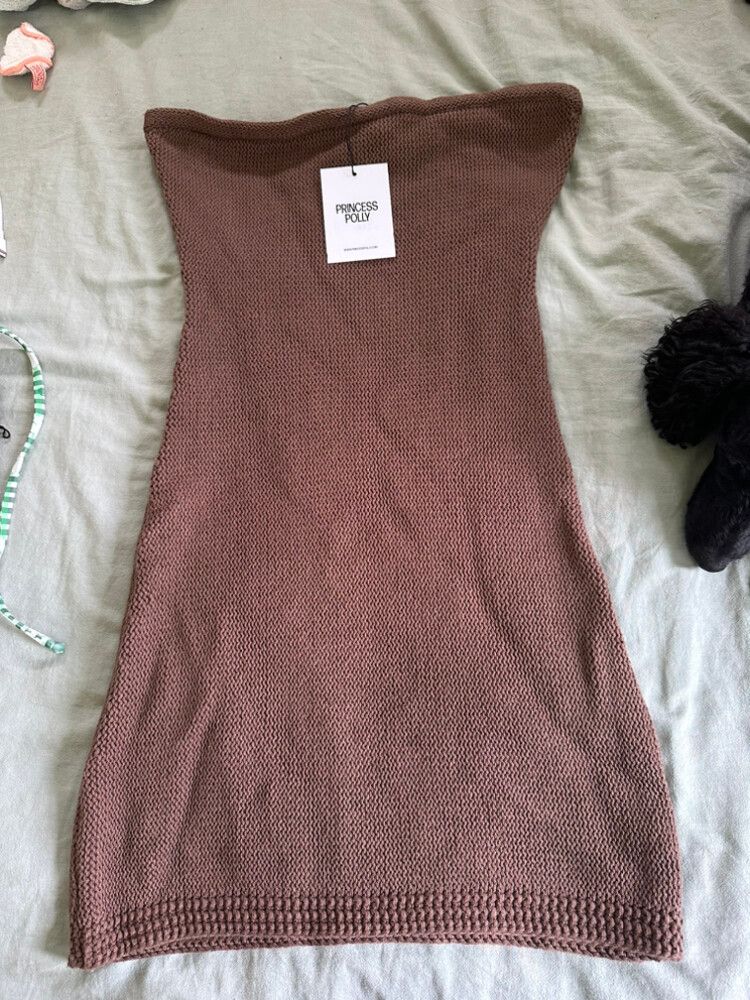 Princess Polly - Princess Polly Flow Strapless Mini Dress on Designer Wardrobe Princess Polly - Princess Polly Flow Strapless Mini Dress on Designer Wardrobe