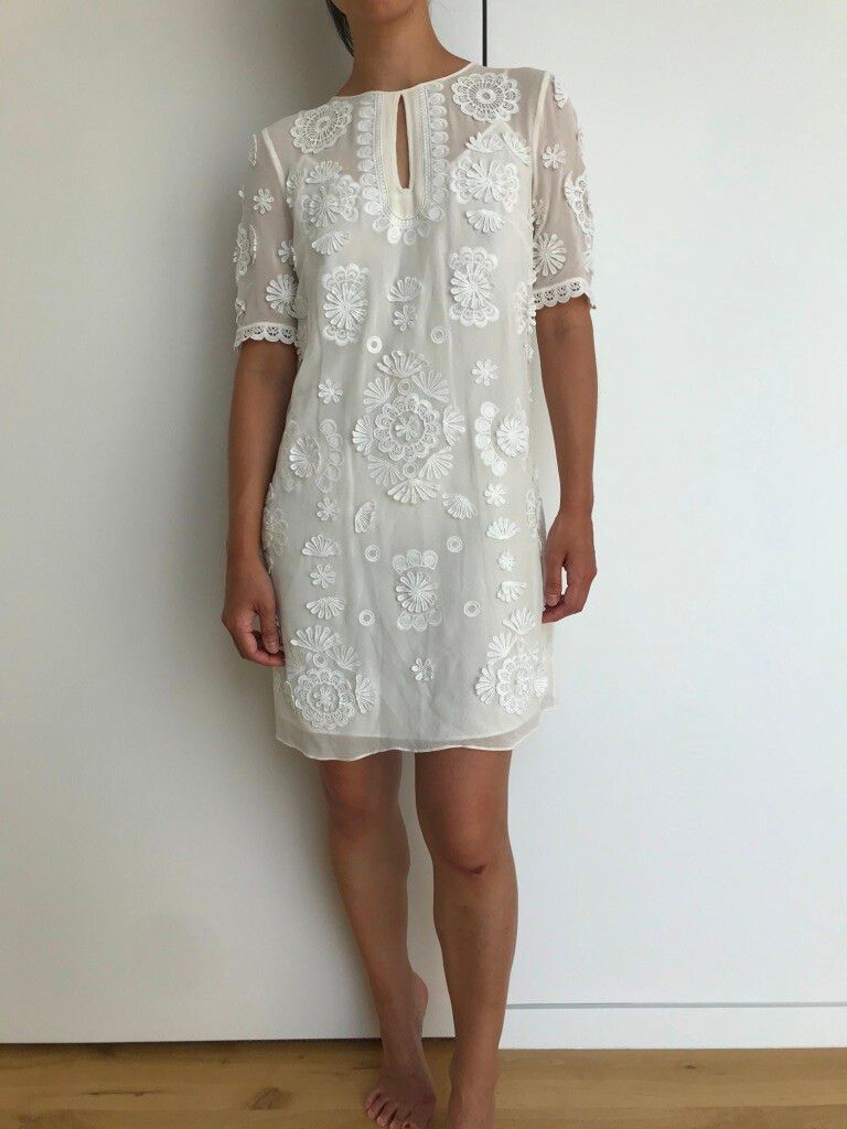 Club Monaco - Broderie Silk Dress on Designer Wardrobe