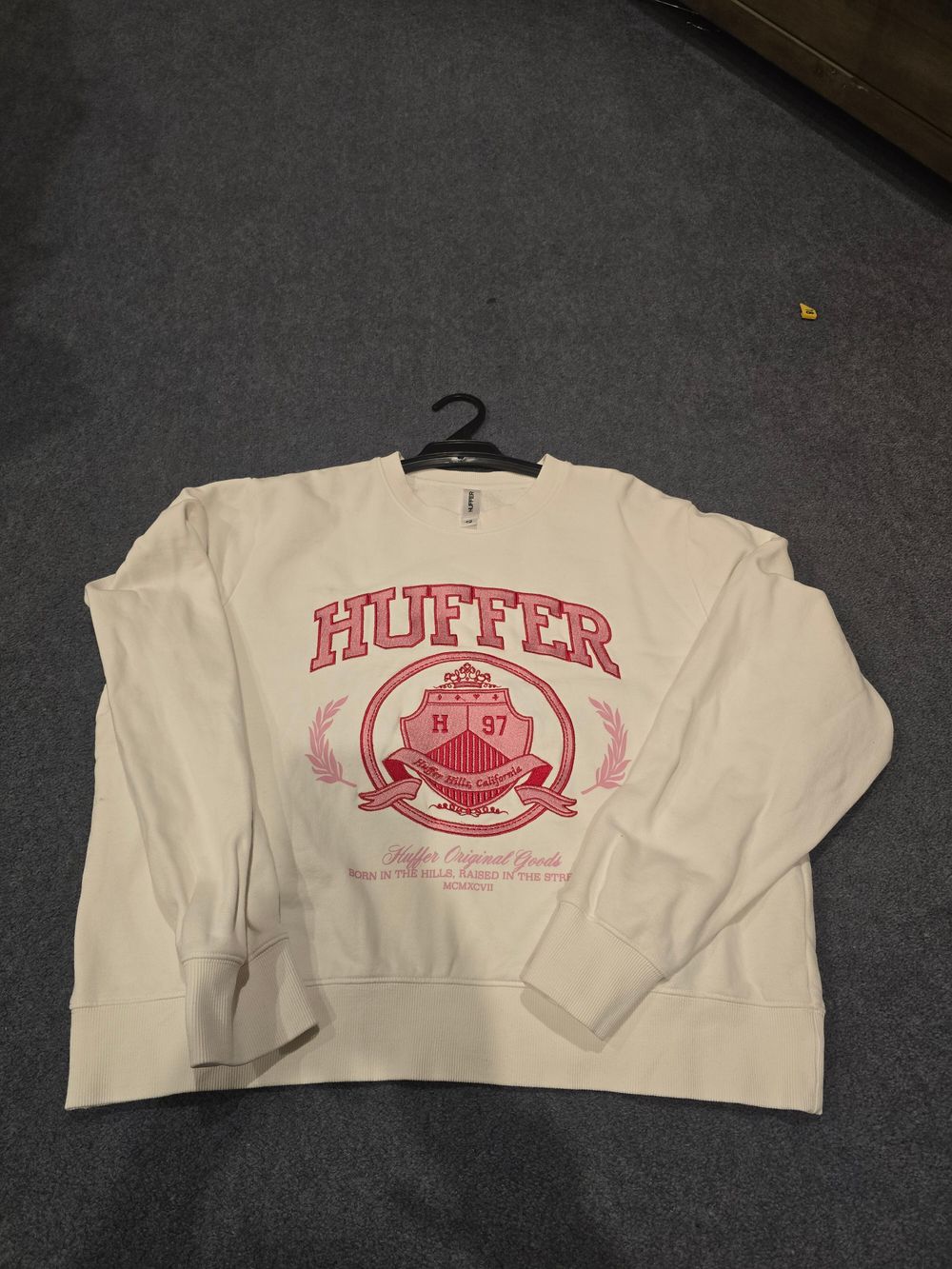 Huffer White Pink Jumper