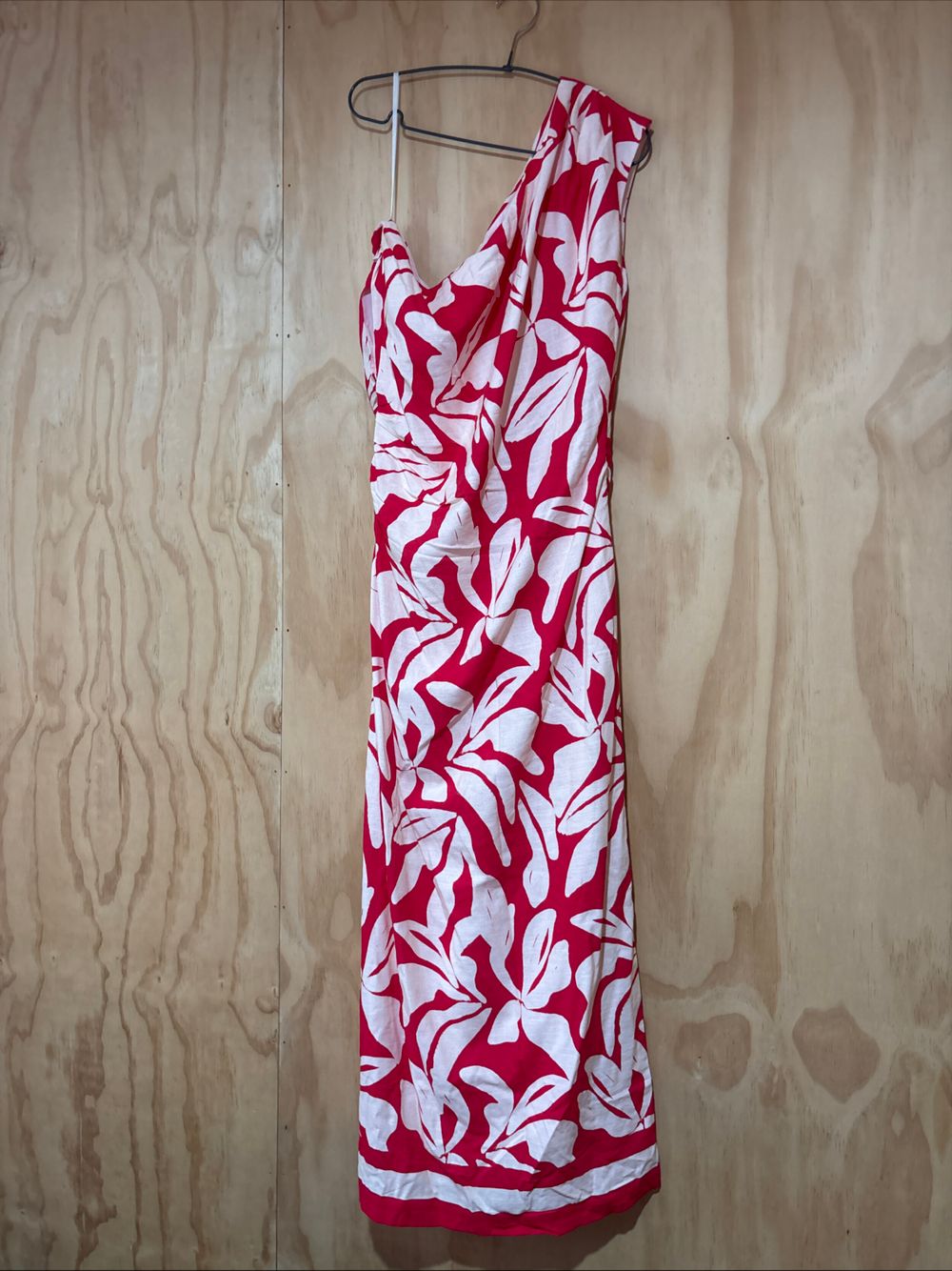 Staple The Label Red Floral One Shoulder Dress