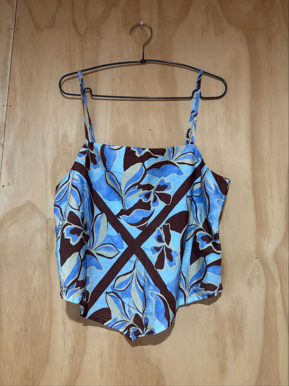 Staple The Label Blue Floral Camisole Top