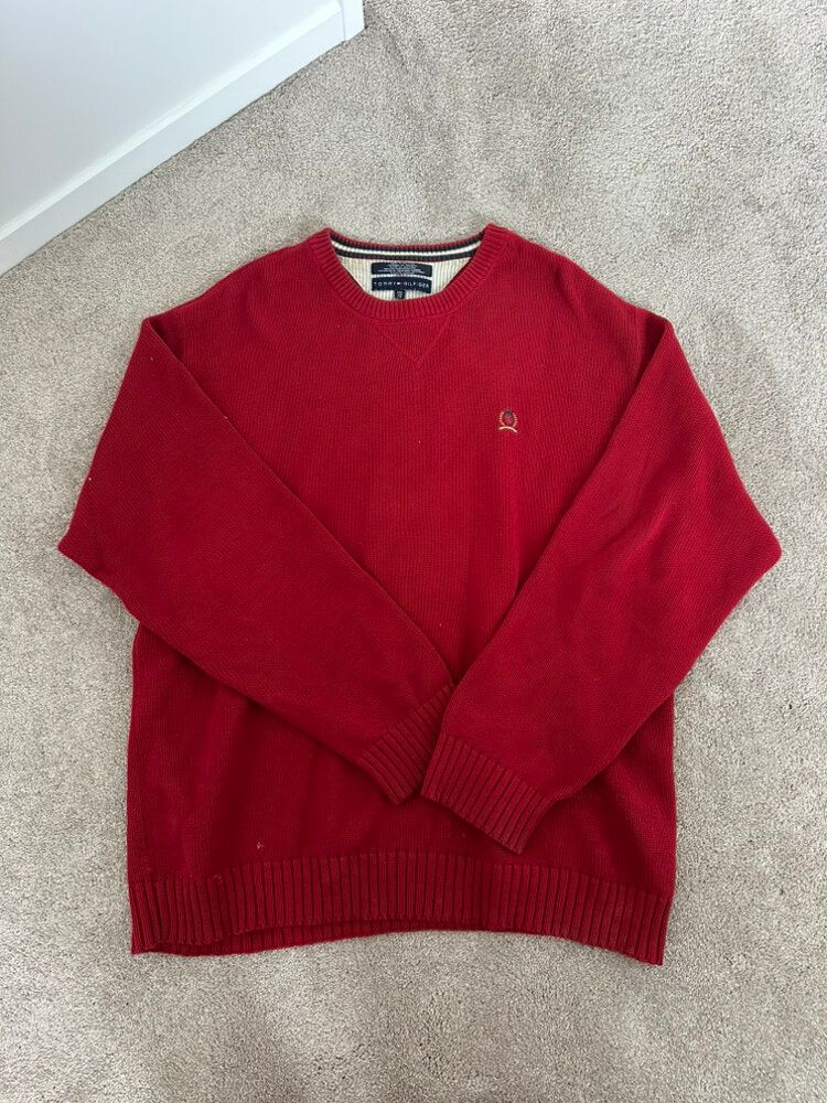 Vintage Red Tommy Hilfiger Sweater