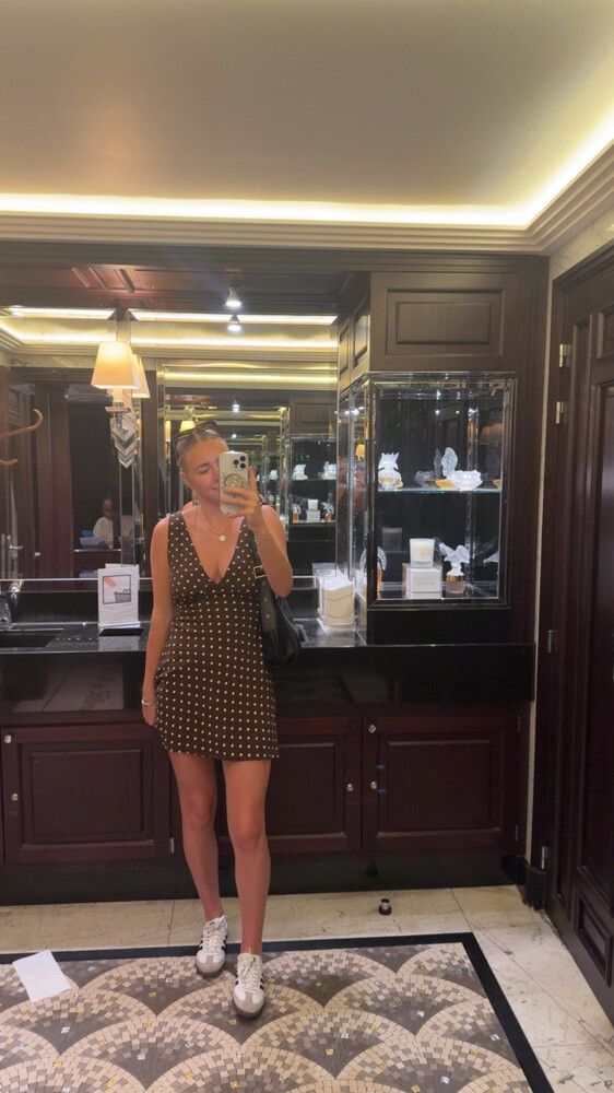 Princess Polly - Princess Polly Brown Polka Dot Dress on Designer Wardrobe