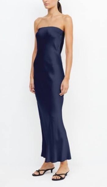 Bec & Bridge Navy Strapless Dress