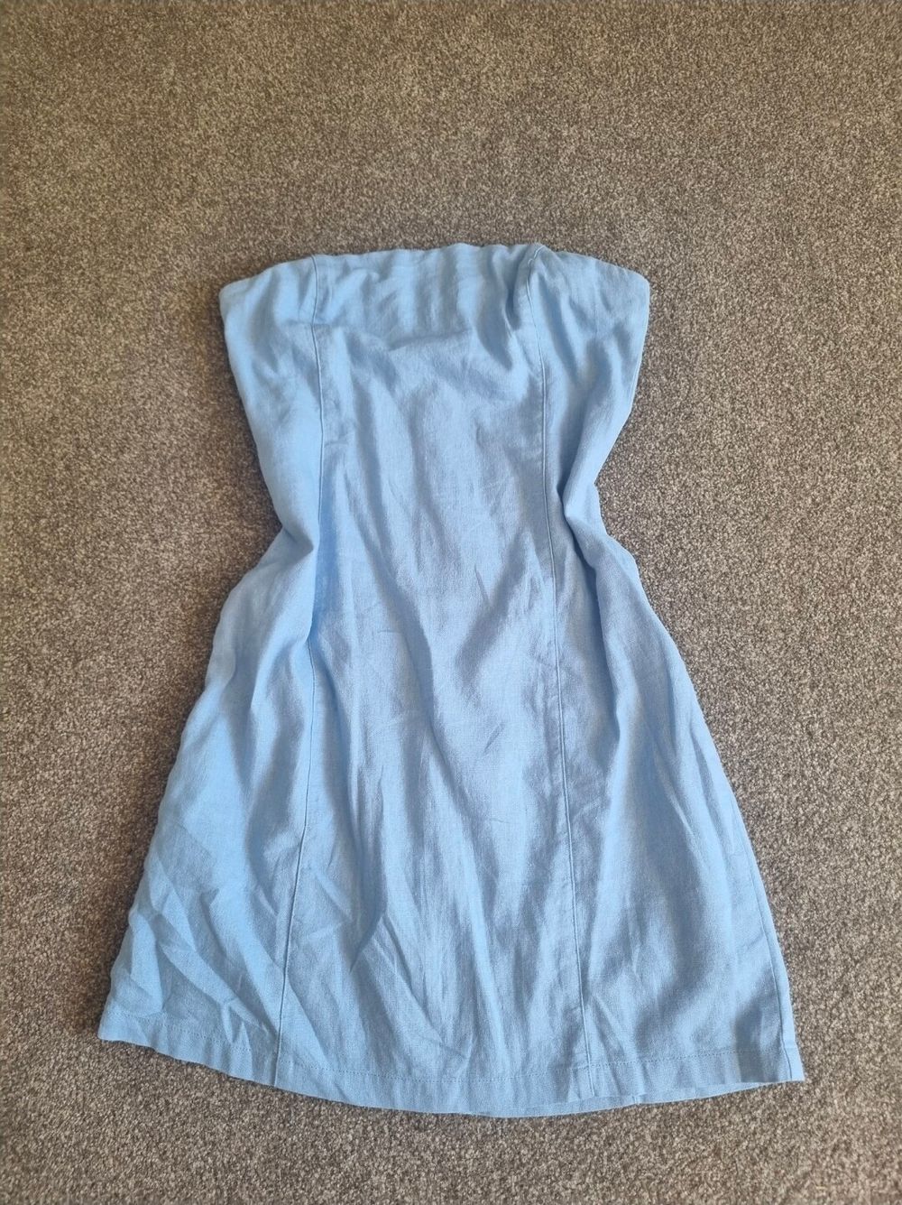 Glassons Strapless Linen Blend Mini Dress