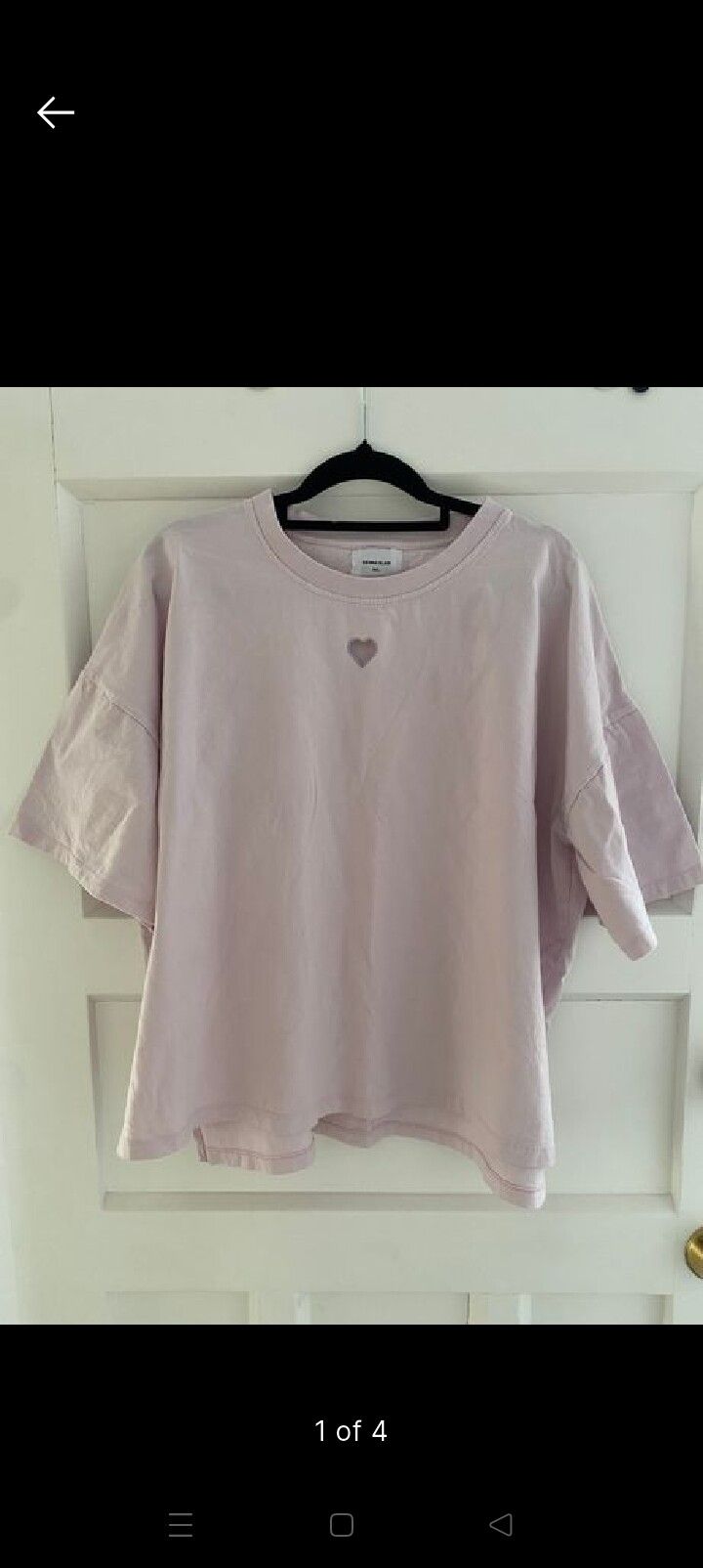 Sienna Blair Heart Cut Out Pink Tee Shirt 🩷