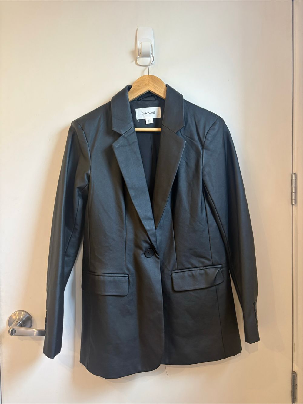Black Leather Blazer