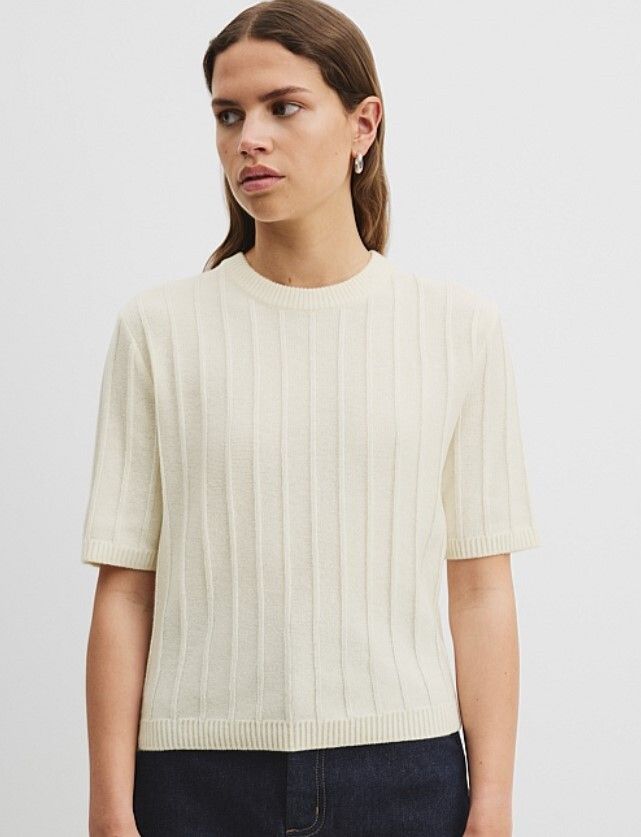 Country Road Short Sleeve Rib Knit T-Shirt