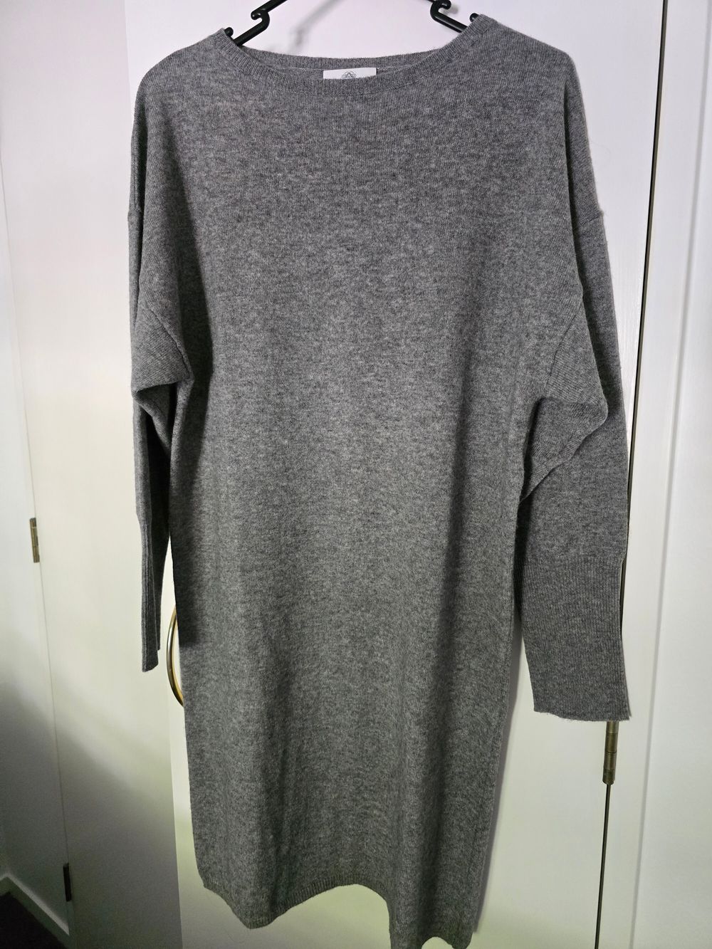 Allude Short Wool & Cashmere Dress