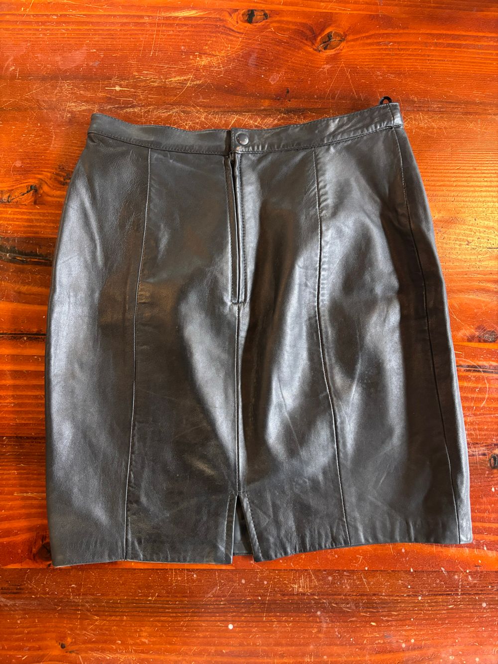 Vintage leather skirt
