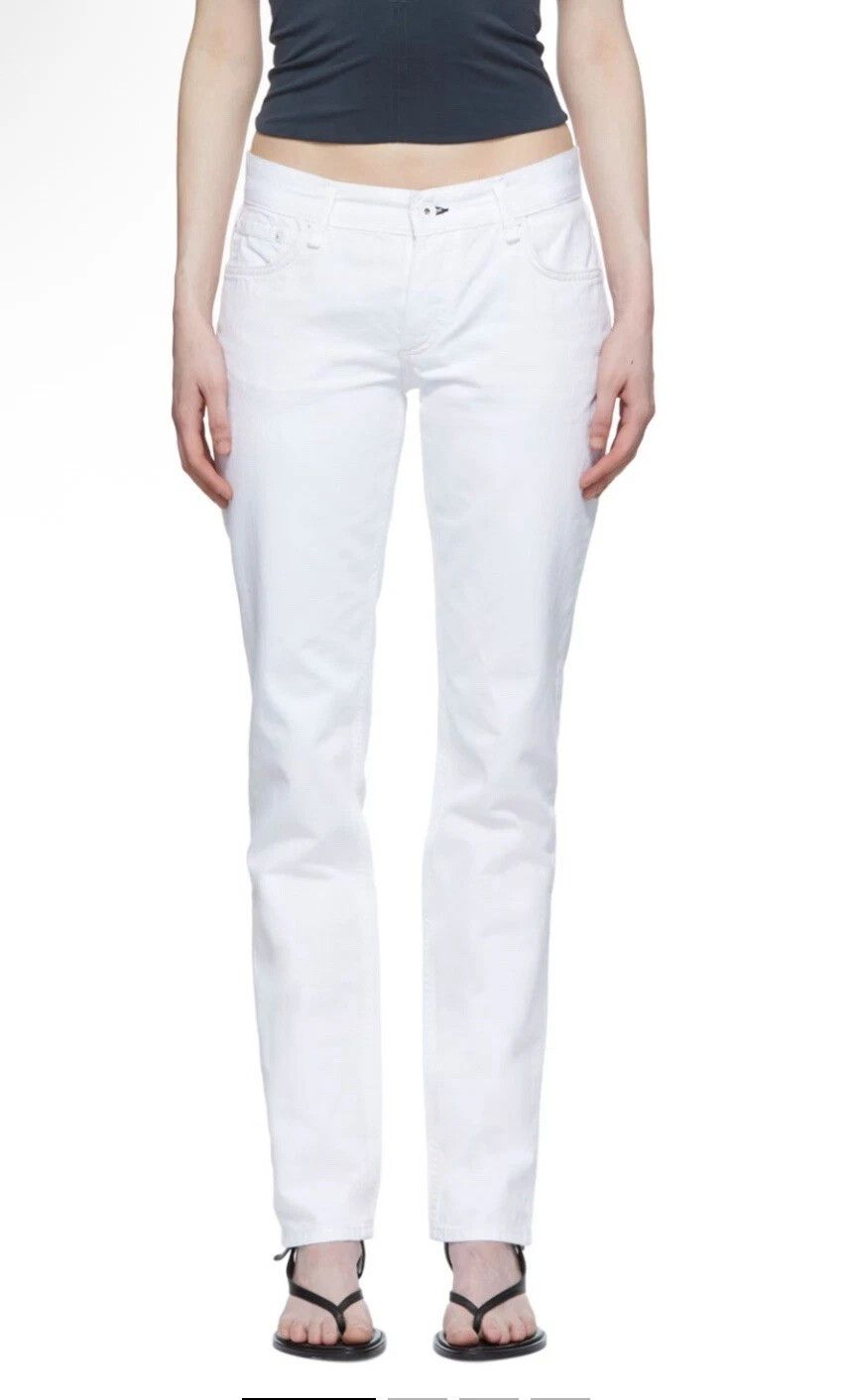Rag & Bone Piper Low-Rise Straight Bright White Jeans