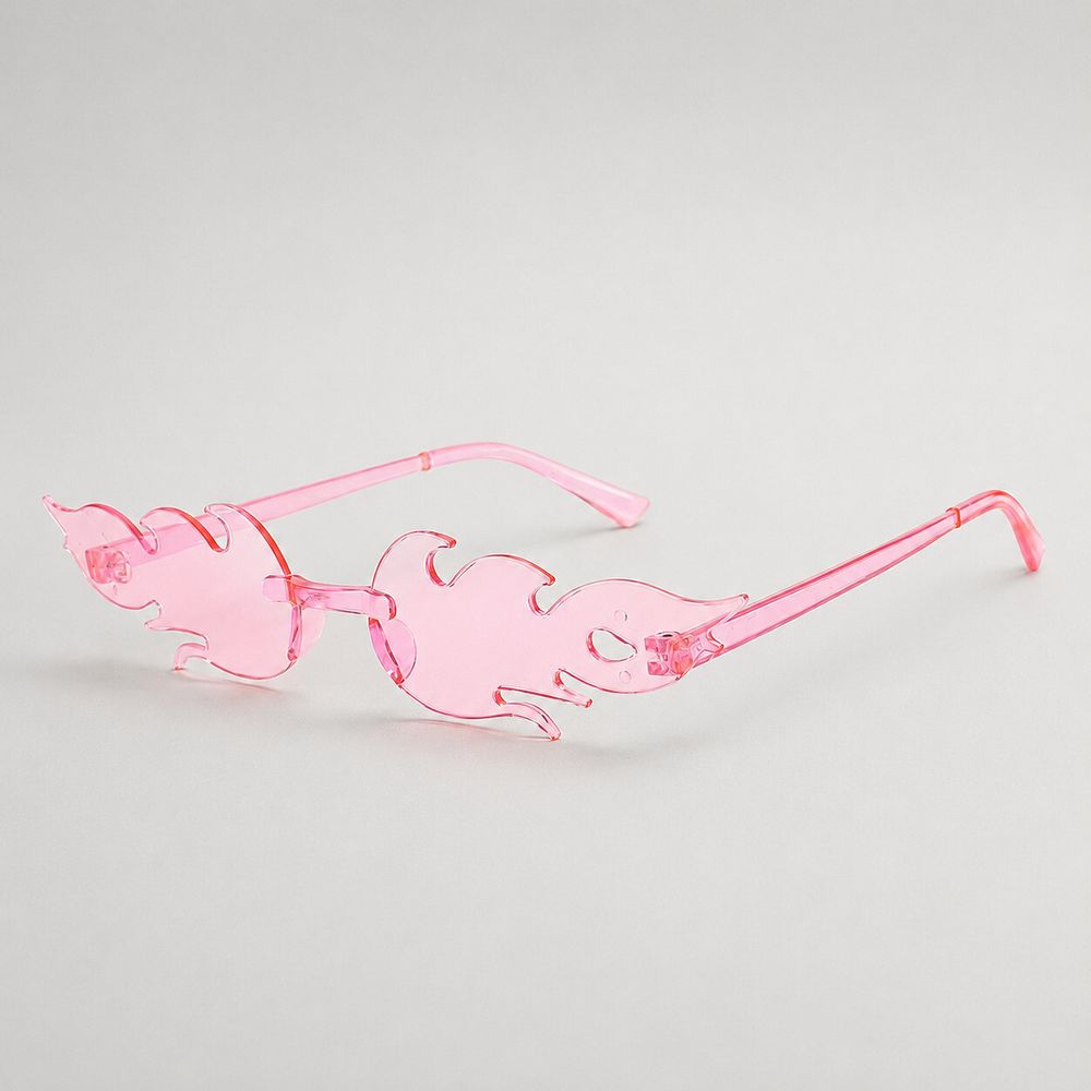 Brand New Hot A*s Light Pink Flame Sunglasses