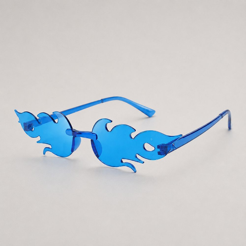 Brand New Hot A*s Ocean Blue Flame Sunglasses