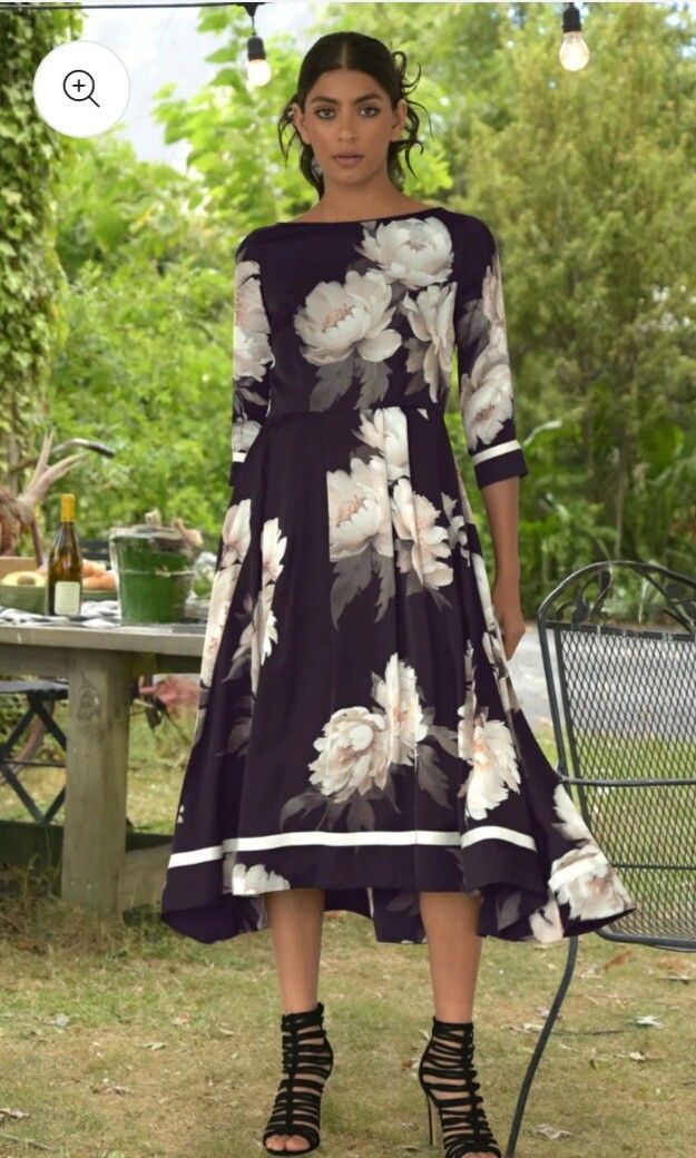 Trelise Cooper Size 14  Dancing All the Way Floral Midi Dress New With Tags
