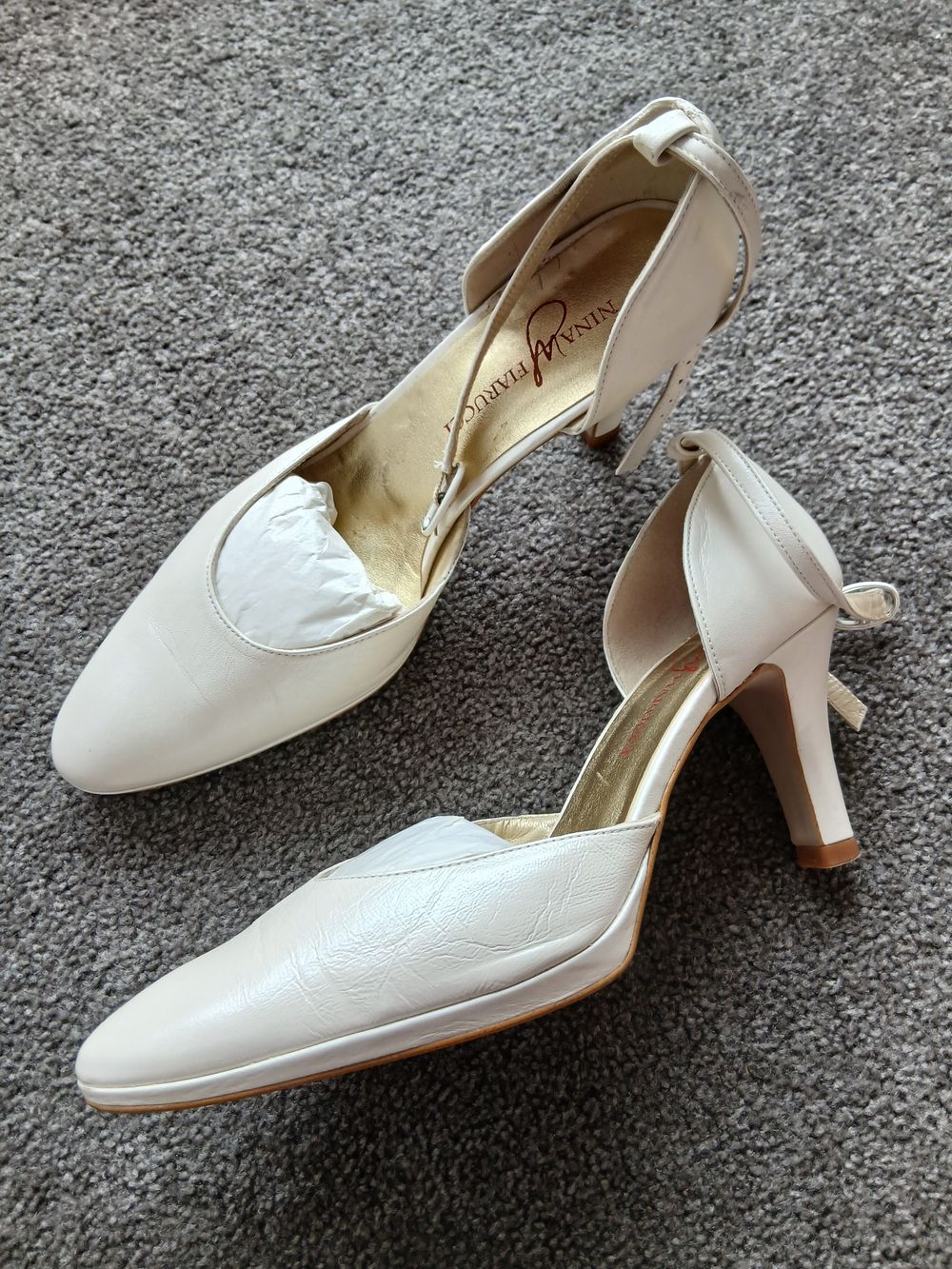 Nina Fiarucci Rosali White Heels