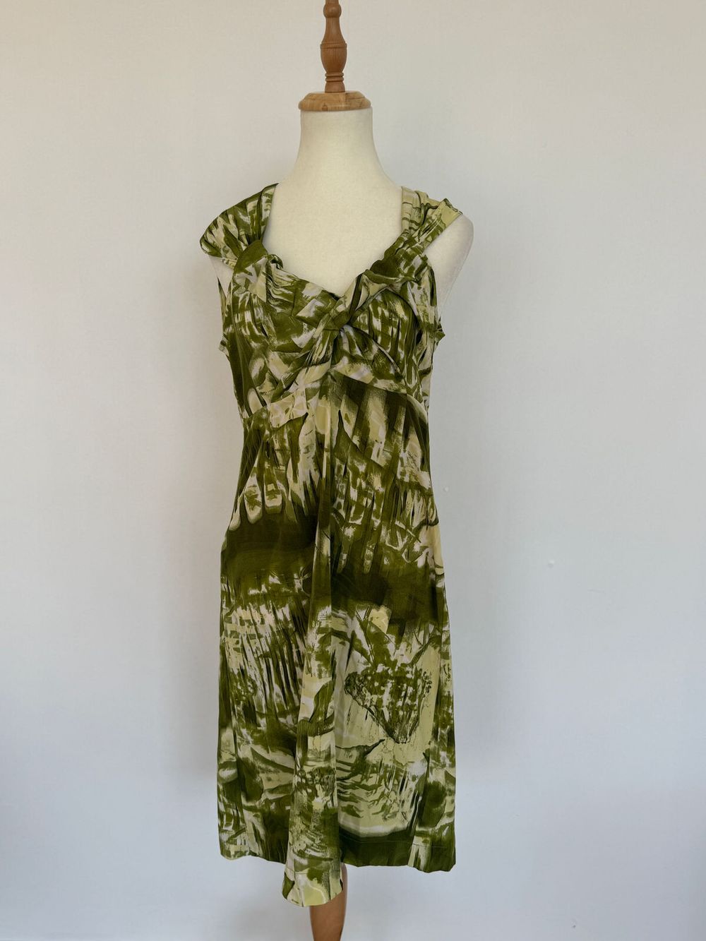 green calico dress Dunton Dress