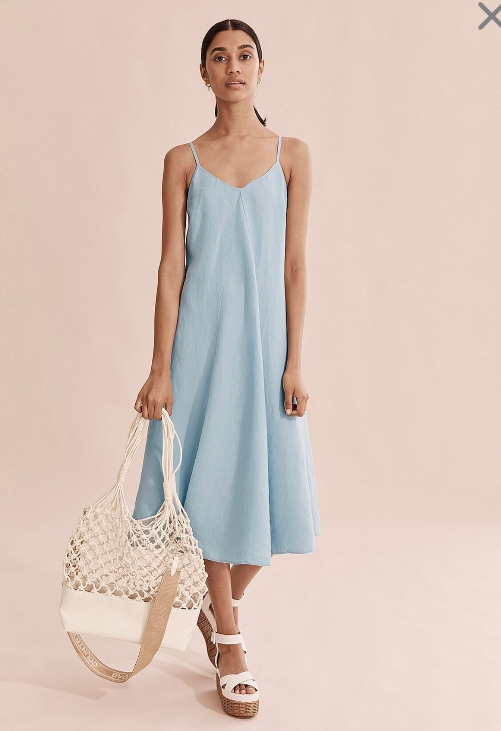 Country Road - Organically Grown Linen Midi Dress on Designer Wardrobe