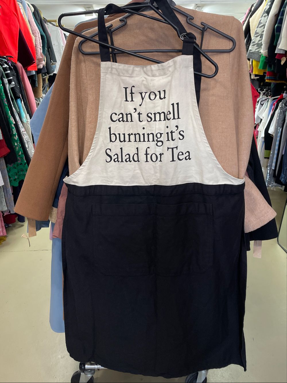 Excellent 100% Cotton Funny Workshop Apron Black& White One Size