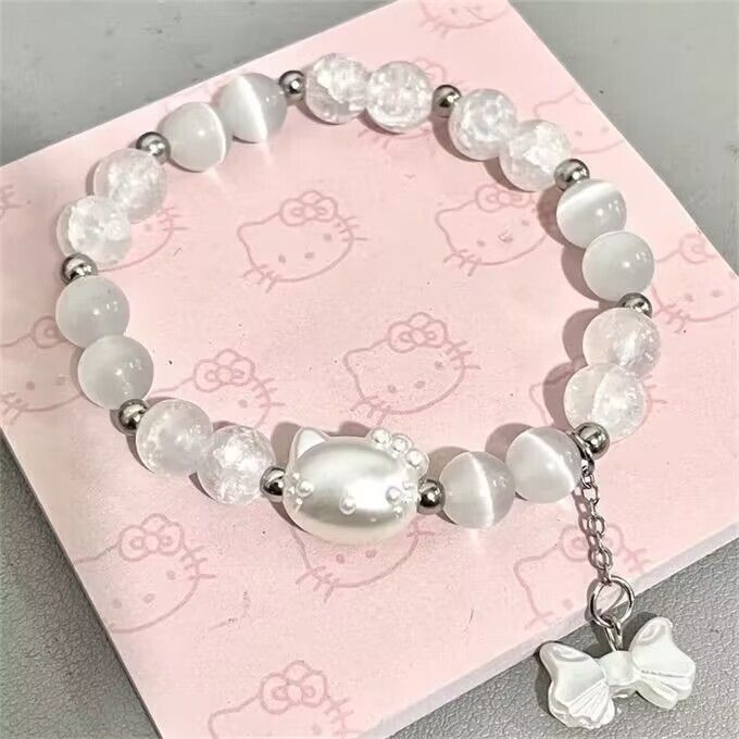 Brand New Hello Kitty Cute Bow Charm Bracelet
