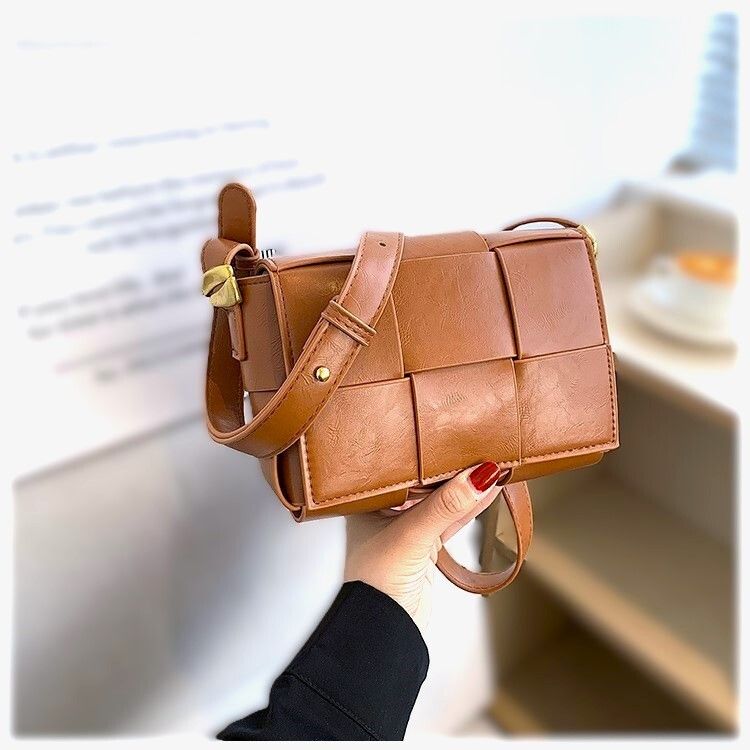 Brand New Caramel Square Bag With Shoulder Strap (Top Seller Item!)