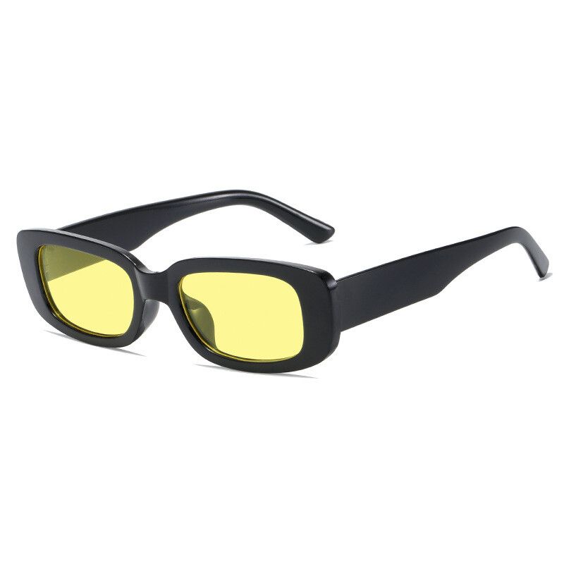 Brand New Black Frame Yellow Lens Sunglasses