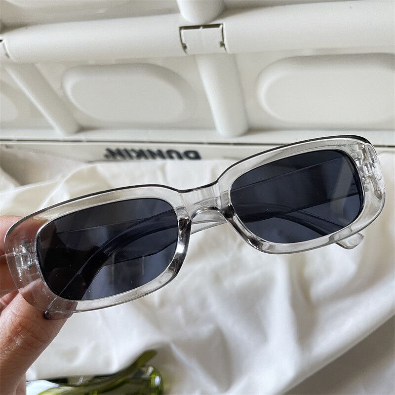 Brand New Clear Frame Black Lens Sunglasses