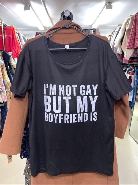 Interesting Tee! Brand New Black Funny Tee Size 8