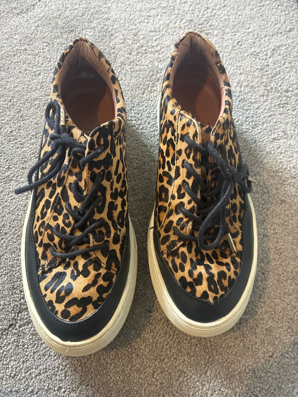 Leopard Print Low Top Sneakers