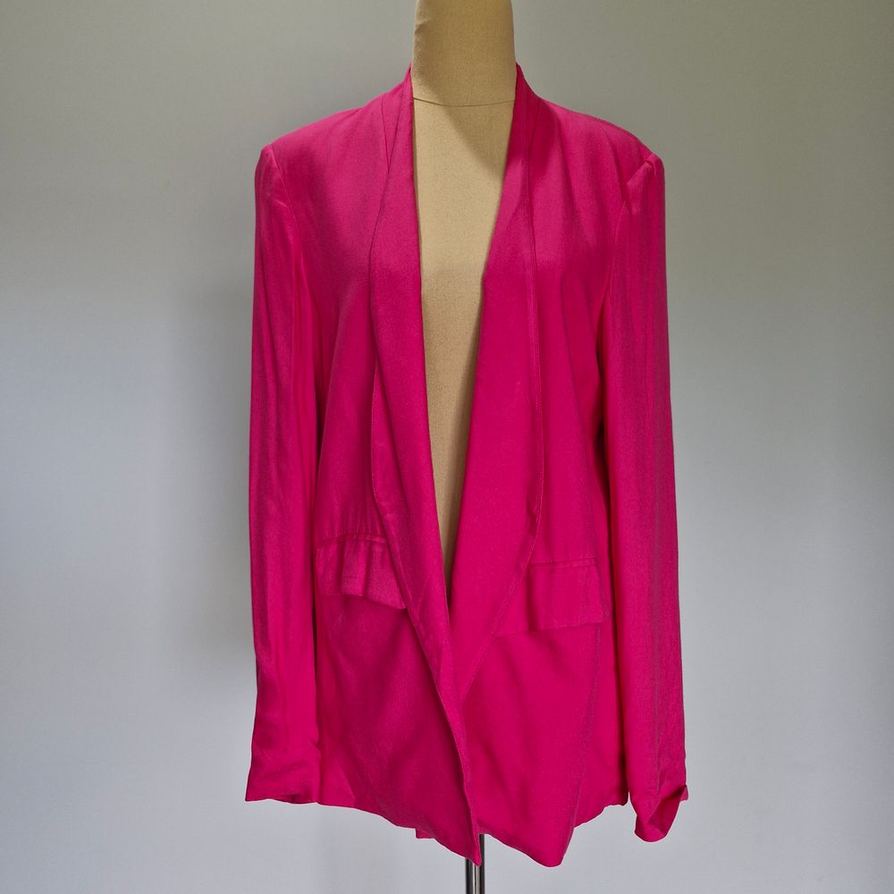 Decjuba Pink Long Sleeve Open Jacket Size 10