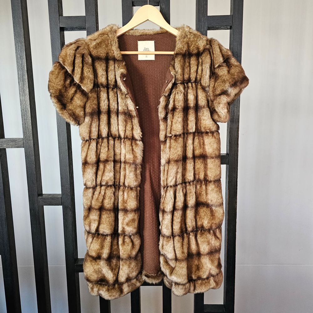 Zara Faux Fur Gilet/Vest.
