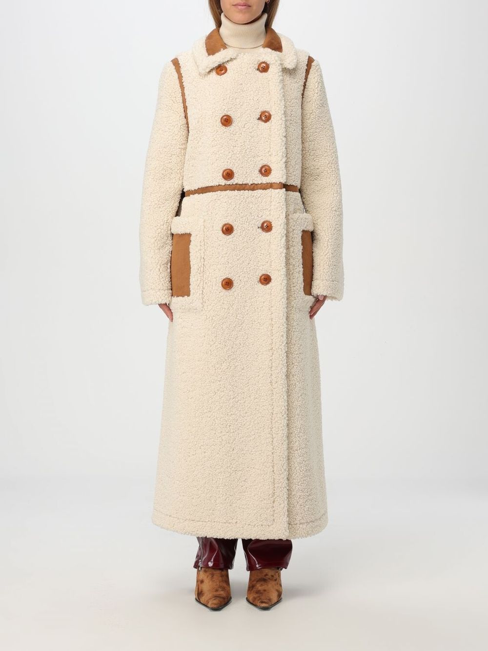 Stand Studio Bibi Faux Shearling Coat