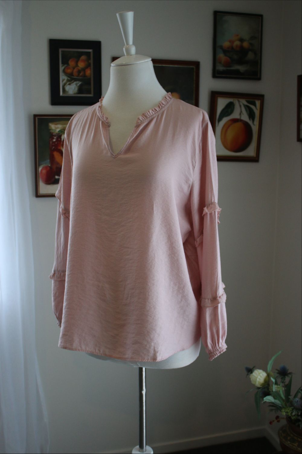 Seduce Oversized Pink Blouse Size 8