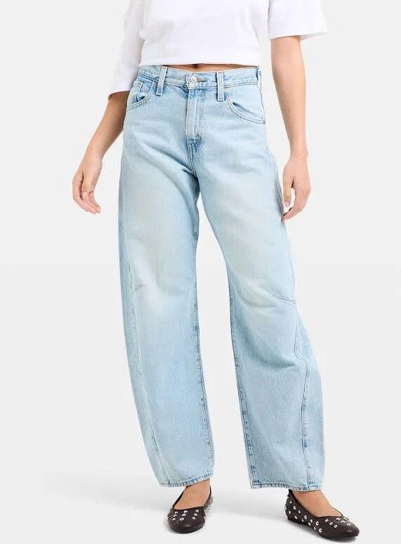Levi’s Barrel Jeans Abraided Art Blue