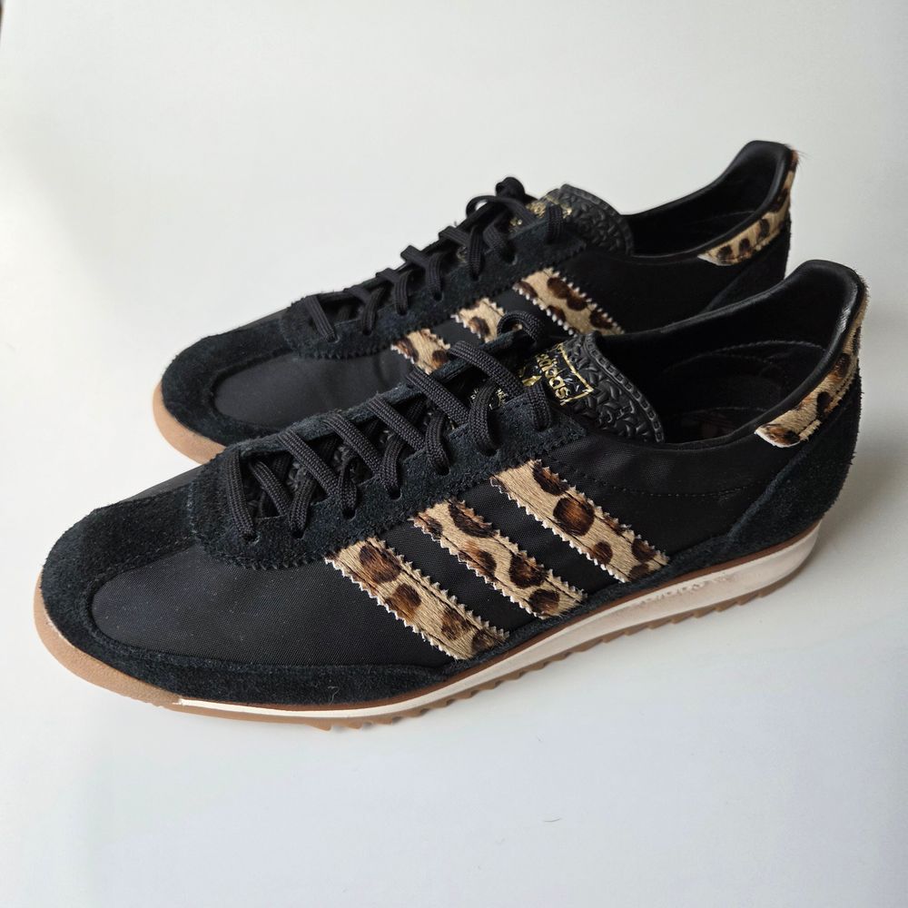 Adidas Black And Leopard SL72 Sneakers