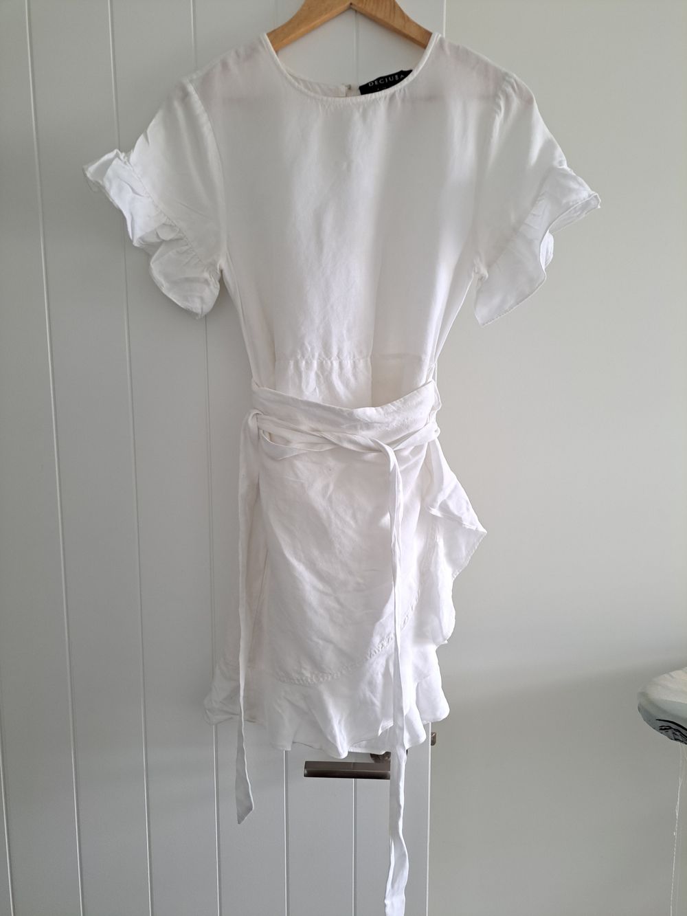 chinese dress ladies DECJUBA D-Luxe Patch Linen Midi Dress / Size L / New with tags / RRP $0.00   Authentified