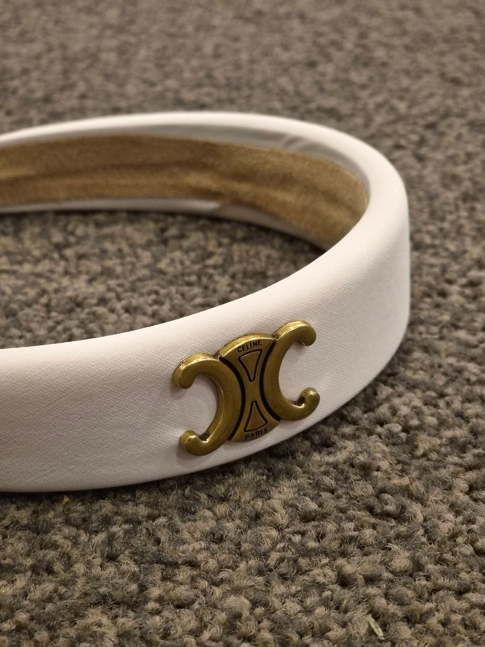 White Celine Headband