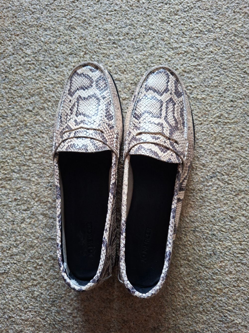 Snakeskin Loafers
