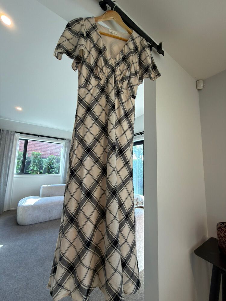 Whistle Plaid Maxi Dress