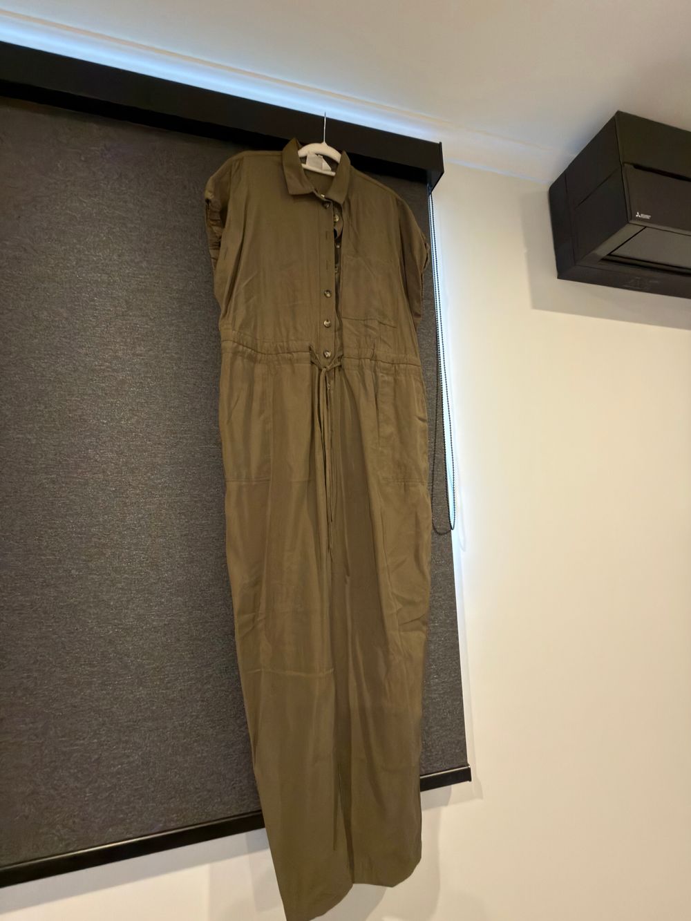 MINERAL Khaki Sleeveless Jumpsuit