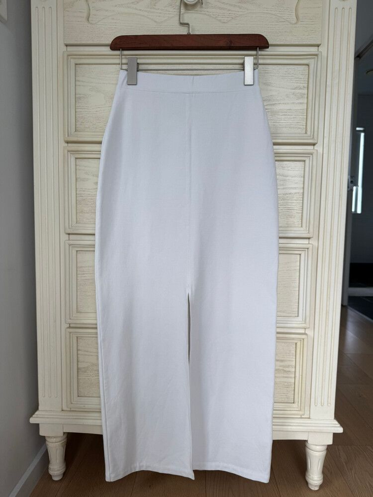 Club Monaco White Midi Skirt