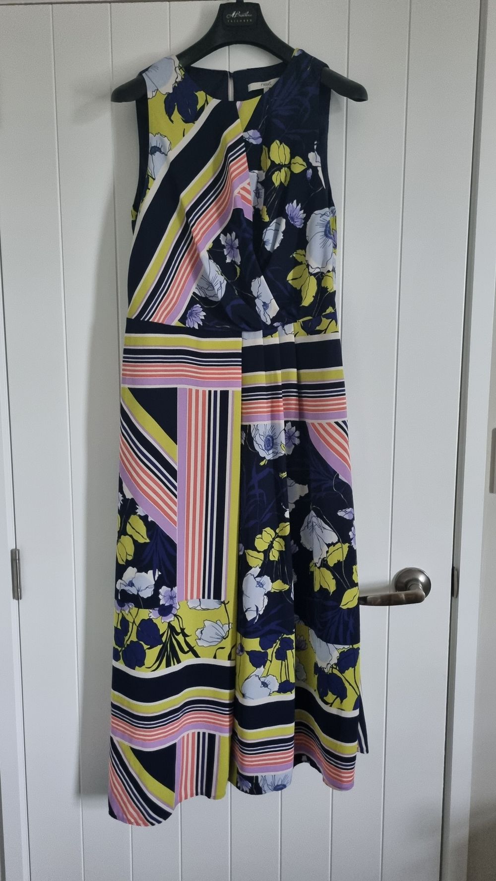 Abstract Floral Sleeveless Dress