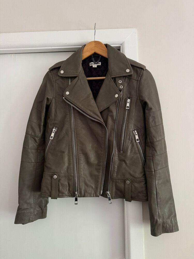 leather biker jacket