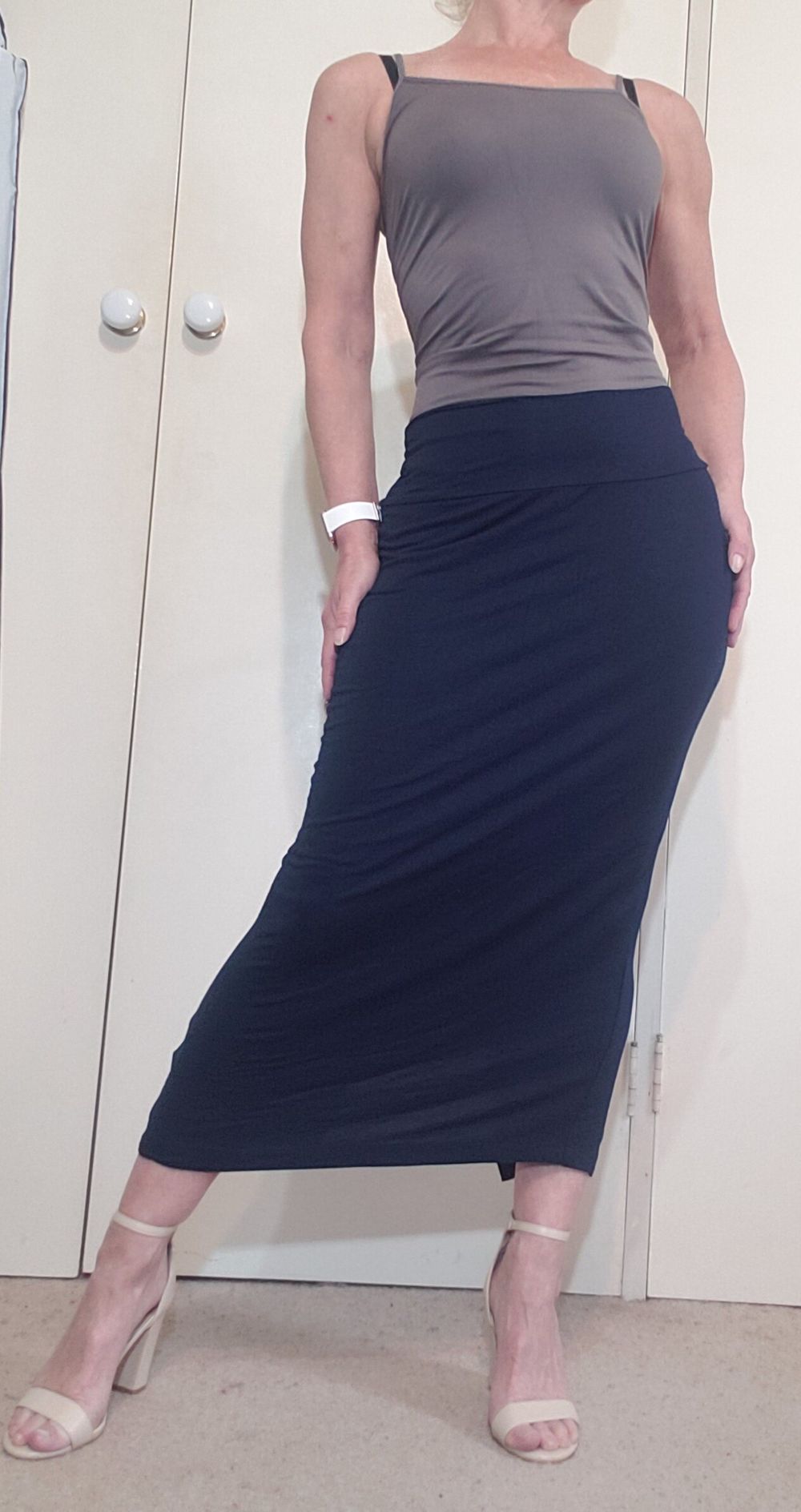 Navy Tube Skirt
