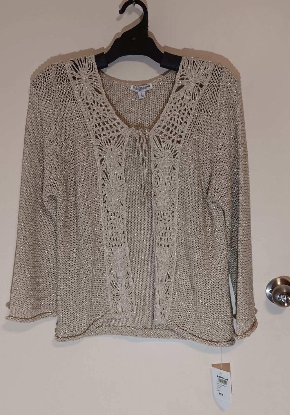 Gold 'Love it' Cardigan BNWT